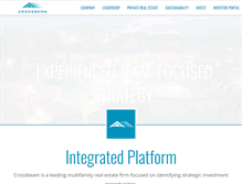 Tablet Screenshot of crossbeamcapital.com